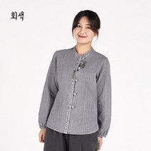 리예 여자 면20수 봄 가을 라벨 저고리 생활한복
