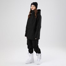 빠른배송 SEARIPE 남녀 스키복 상하 세트 스노우 보드복 블랙단색
