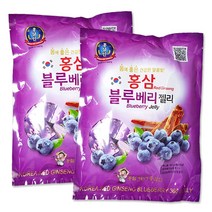 금산 홍삼 블루베리 젤리(300g) x 2봉 / 홍삼 제리, 01 홍삼 블루제리(300g) x 2봉