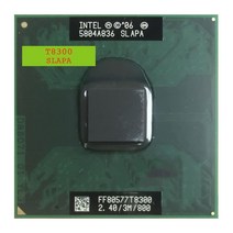 Hegem Intel Core 2 Duo T8300 SLAPA SLAYQ 24 GHz 듀얼 코어 스레드 CPU 프로세서 3M 35W Socket P, 상세페이지 참조