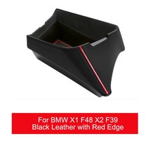 모던 하우스 화장대 프로방스 가구 벽난로 콘솔 유캐슬 폭좁은 뷰로 데스크lhd car 중앙 좌석 armrest box console storage container tray, 블랙 레더 레드 에지