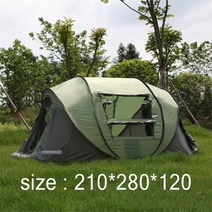 텐트 가족 캠핑 텐트 전자동 펼침 비 방지 다기능 휴대용 방진 텐트, 5. Blue S