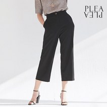 플리플리 PP009 루아뒷밴딩와이드팬츠_블랙