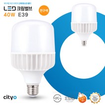씨티LED 크림벌브40W 39baes_전구색(노란빛), 1개, 전구색