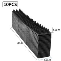 버드스파이크 실외기 비둘기 퇴치 12/10Pcs 울타리 벽 스파이크 고양이 동물 구충제 플라스틱 비둘기 억제, 03 10pcs