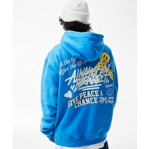 매장판 BSRABBIT 지피씨 스마일 빅 로고 후드티 스카이블루 GPC SMILE BIG LOGO HOODIE SKYBLUE 530310