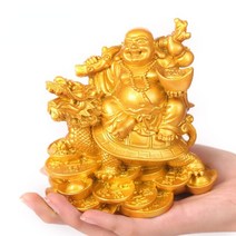 포대화상 뜨거운 부의 신 웃음 부처님 동상 현대 미술 조각 중국 가정 풍수 드래곤 거북이 장식 인형, 01 A