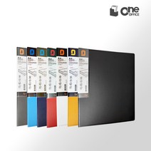 원오피스 친환경 신소재 무지 클리어 D링 PP 바인더 A4 20매 40매 60매, 옐로우