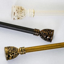 애프터식스 국내제작 스틸 커튼봉 압축봉 조절브라켓, 대형_아이보리