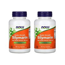 나우푸드 더블 스트렝스 실리마린 밀크 시슬 추출물 300mg 베지캡슐 100개입 X2병 아티초크 글루텐프리