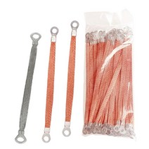 편조 케이블 접지선 연결 와이어 본딩 구리 접지 범퍼 100개, 구리 클래드 알루미늄 2.5m -  300mm