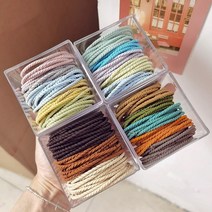 달자샵 스크류 머리고무줄 50P세트 대용량 데일리 심플 팔찌머리끈