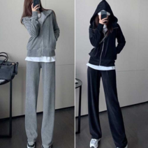 편한실내복 간절기 캐주얼 데일리 패션 이지 웨어 츄리닝 세트