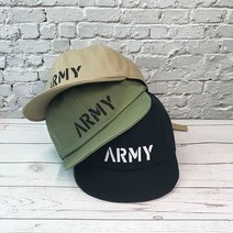 숏캡 캠프캡 4컬러 ARMY 레터링