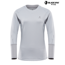 블랙야크 여성 M파플루라운드티 간절 항균 흡한속건 긴팔 라운드넥 티셔츠 23FW 북수원점