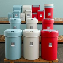 스윙 화장실 인테리어 휴지통 20L 종량제 쓰레기통, 코멕스 클린 오픈 휴지통 5L 민트