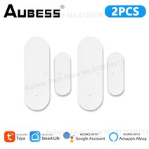 손님감지벨 동체감지기 차인벨 돔형 열선감지기 aubss tuya door window opening sensor wifi smart life home security alarm, 2 조각
