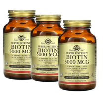 솔가 비오틴 바이오틴 Biotin 비타민B7 비타민H 코엔자임R 5000mcg100정3병