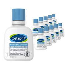 세타필 페이스 워시 하이드레이팅 젠틀 스킨 클렌저 건성 및 일반 민감한 피부용 59.1ml(2온스) 12팩 무향 비누 프리 거품 없음, Gentle Skin Cleanser NEW