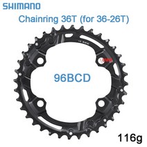 자전거크랭크 픽시크랭크 크랭크암 shimano fc-mt510m5100 자전거 크랭크 셋 체인 링 11s 6496bcd 26t-36t 더블 체인 링 체인 휠 mtb 산악 자전거, 시마노 96bcd 36t, 시마노 96bcd 36t