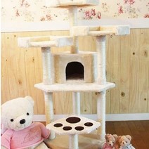 흔들리지 않는 뚱냥이 캣 타워 숨숨집 켓타워가구 원목켓타워 냥덕후, 그레이