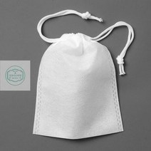 더스트백 이너백 부직포파우치 30p세트(12x15cm)화이트 양쪽 스트링 복주머니 광목파우치