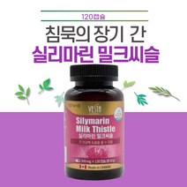 밀크씨슬 추출물 실리마린 500mg 120캡슐 엉겅퀴 밀크시슬 아버지생신선물 장모님생신선물 50대아빠생일선물