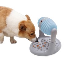 죠스펫 강아지 노즈워크 장난감 통돌이 회전 먹이퍼즐 급체방지 식기 분리불안 혼자두기 돌돌이 오뚝이 장난감, 노즈워크장난감 회전먹이퍼즐 [통돌이-블루]