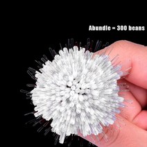 300 개/ 낚시 Bobber 실리콘 공간 콩 플로트 타원형 스트레이트 열 라인 기어 커넥터 스토퍼 Accesorios 드 Pesca145816, Colorful spots S