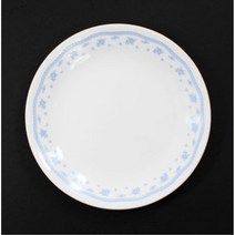 코렐 블루 꽃 플라워 빈티지 원형 접시 소 홈브런치 개인접시 유럽접시 다과접시