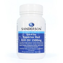 샌더슨 슈페리어 레드 크릴오일 1500mg - 30캡슐