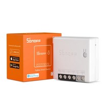 SONOFF ZBMINI ZigBee 미니 스마트 조명 스위치(양방향) 알렉사 스마트싱스 허브 구글 홈 및 소노프 ZBBridge 지그비 필요 인간 장치에 중립 와이어, ZBMINI 1-Pack