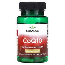 Swanson (스완슨) CoQ10 10mg 캡슐 100정, 60 개, 30mg