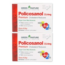 그린패스쳐(Green Pasture) 그린 패스쳐 폴리코사놀 33.4mg 60정 X 2개, 120정, 1세트