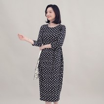 애비뉴투지 엄마옷 꽃 잎 칠부 벌룬 항아리 봄 가을 잠옷 파자마 홈 롱 원피스 O08112 50대 60대 중년여성