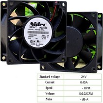 냉각팬 냉각 팬 80mm DC 12V 2.34A 80*80*38mm 델타 TFB0812UHE THB0812BE TYP8124K V35132-55RA PFR0812XH, 07 V35132-55RA_03 B1 2라인, 07 V35132-55RA_05 B2 3Pin