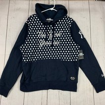 뉴욕 양키스 MLB Large 뉴에라 풀오버 후드티 운동복 Blue New Mens