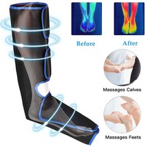 공기압다리 저주파 다리 가포공기압 마사지기 360° Foot air pressure leg massager promotes blood circu, 03 AU