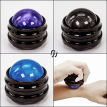 [해피드림스토어] 마사지볼 핸드 롤링지압 선물 롤러 셀프 마사지기, 블루