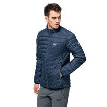잭울프스킨 남성용 표준 ROUTEBURN 재킷 M 썬더 블루