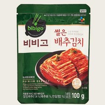 CJ더마켓 집반찬 집밥 가정식 자취템 탑티어 비비고 썰은배추김치 배추 총각 열무 국산 업소용 김치 100G 5개, 18세트