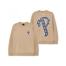 MLB 아가일 빅로고 오버핏 맨투맨 PHI L.Sand