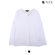 [NIX](여)CP 앞판 절개 넥변형 티셔츠(FNOSCTR531P)