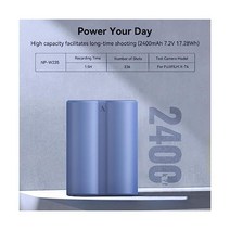 정품 스몰리그 NP W235 2400mAh 카메라 Battery for Fujifilm X T5 T4 GFX100S USB C 2.5H Fast Charging Re차지 able