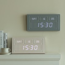 플라이토 웨인코스팅 인테리어 LED 벽시계 38cm, 딥그레이