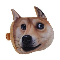 숯 주머니 애완 동물 모양의 목 베개, Akitas, 폴리 에스테르 PP 면화