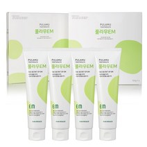 풀라무 EM 치약 세트 4개입 에버미라클 치은염 풍치 입냄새제거 치태제거 구취제거 안전한, 풀라무 EM치약세트(4개입)
