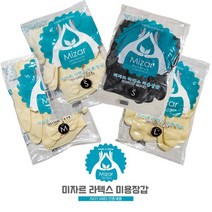 미자르 라텍스 미용장갑 아이보리 SML 10개입, 아이보리L 10개
