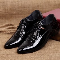 도오빠 남성 가죽 정장 구두 로퍼 애나멜 3-5cm 뾰족한 남자 신사화 슈즈 발편한 남자구두
