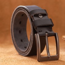 벨트 소 가죽 합금 와이드